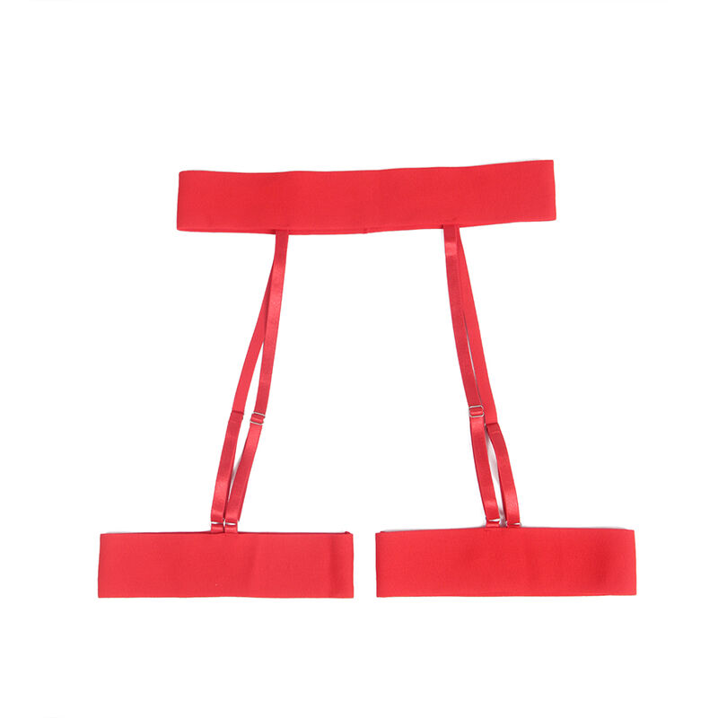 SUBBLIME - 954321 SUJETADOR + TANGA + LIGUEROS ESTAMPADO DE CORAZONES ROJO S/M - Imagen 7