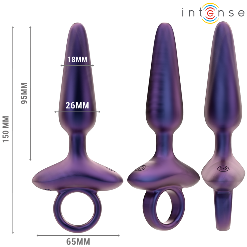 INTENSE - MARLON PLUG ANAL VIBRADOR MODELO 4 CONTROL REMOTO - Imagen 3