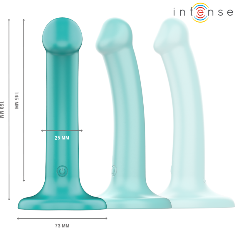 INTENSE - KATIE VIBRADOR CON VENTOSA 10 VIBRACIONES AZUL OSCURO CONTROL REMOTO - Imagen 8