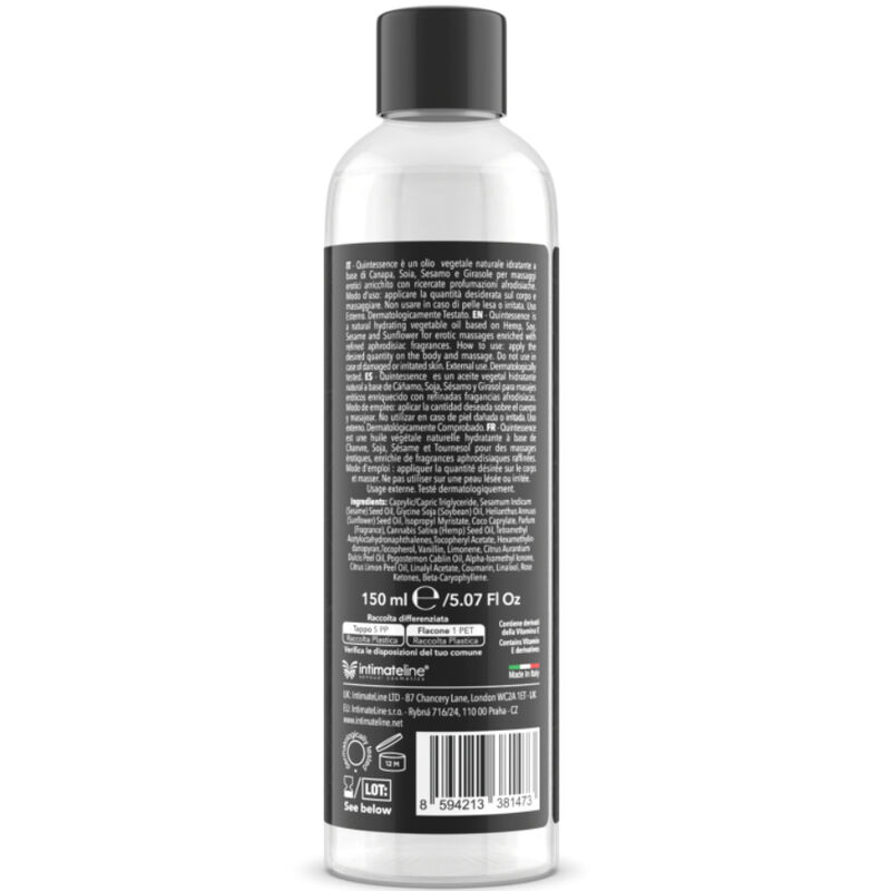 INTIMATELINE LUXURIA - ACEITE DE MASAJES VAINILLA EXÓTICA 150 ML - Imagen 4