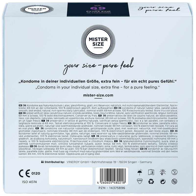 MISTER SIZE - PRESERVATIVOS TALLA XXXL 69 MM (36 UNIDADES) - Imagen 4