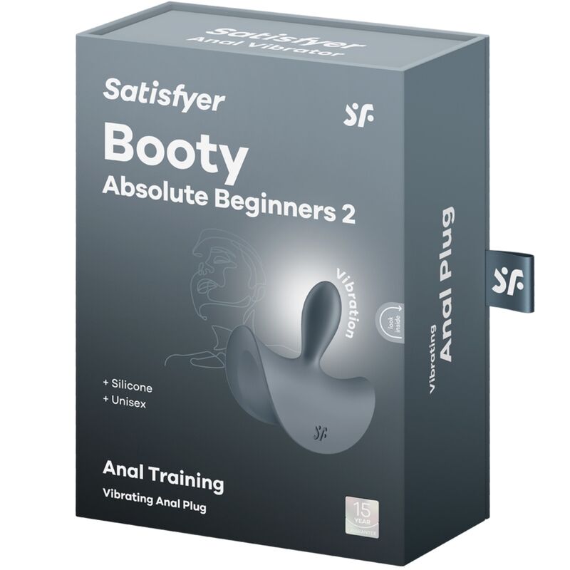 SATISFYER - BOOTY ABSOLUTE BEGINNERS 2 PLUG ANAL VIBRADOR UNISEX NEGRO - Imagen 3