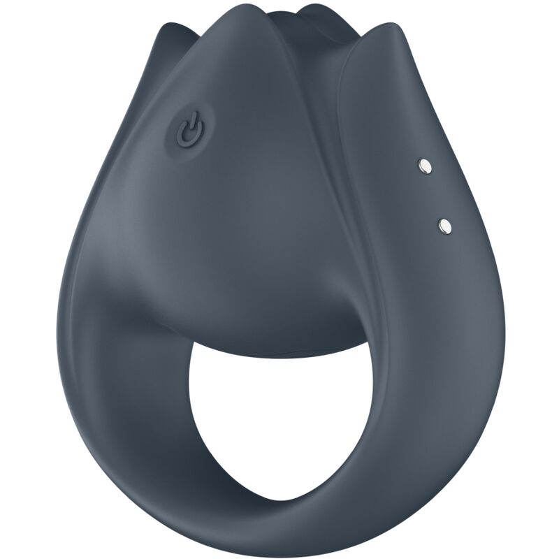SATISFYER - PERFECT PAIR 2 MULTIVIBRADOR 2 EN 1 ANILLO PARA PENE & ESTIMULADOR DE DEDO GRIS - Imagen 10