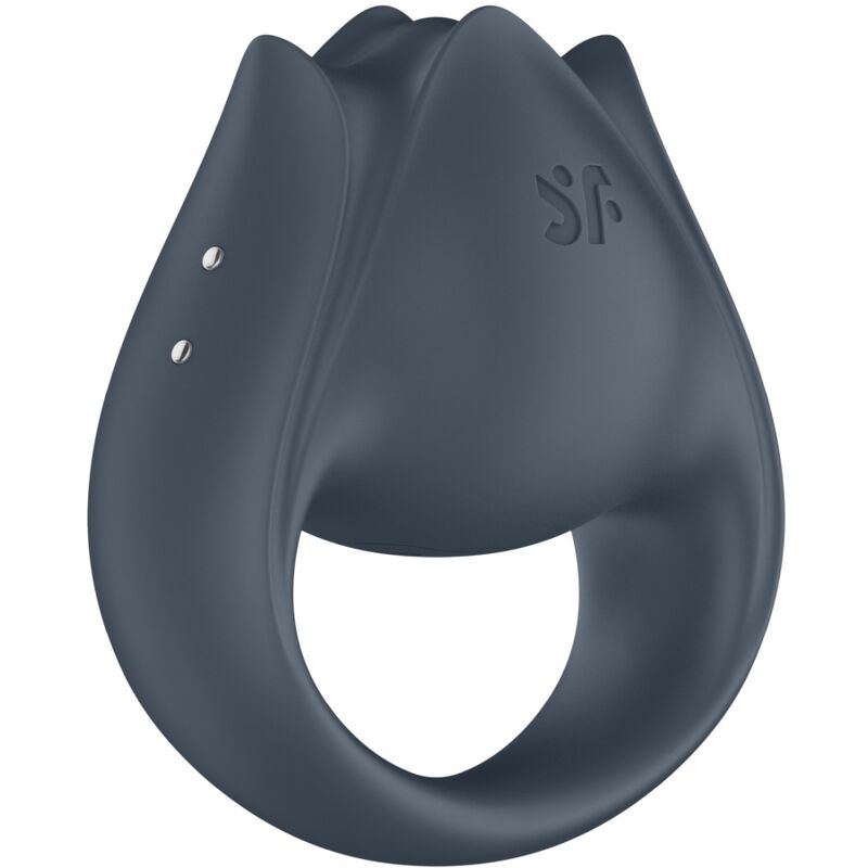 SATISFYER - PERFECT PAIR 2 MULTIVIBRADOR 2 EN 1 ANILLO PARA PENE & ESTIMULADOR DE DEDO GRIS - Imagen 9