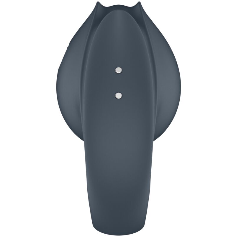 SATISFYER - PERFECT PAIR 2 MULTIVIBRADOR 2 EN 1 ANILLO PARA PENE & ESTIMULADOR DE DEDO GRIS - Imagen 3