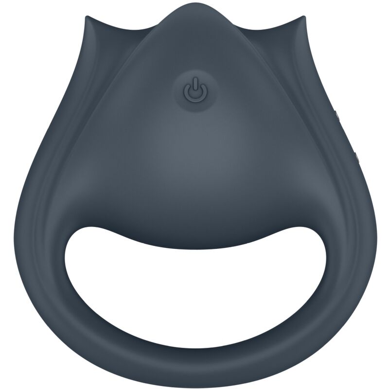 SATISFYER - PERFECT PAIR 2 MULTIVIBRADOR 2 EN 1 ANILLO PARA PENE & ESTIMULADOR DE DEDO GRIS - Imagen 8