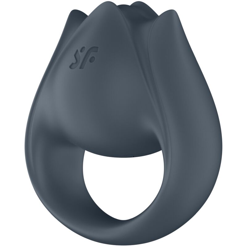 SATISFYER - PERFECT PAIR 2 MULTIVIBRADOR 2 EN 1 ANILLO PARA PENE & ESTIMULADOR DE DEDO GRIS - Imagen 6