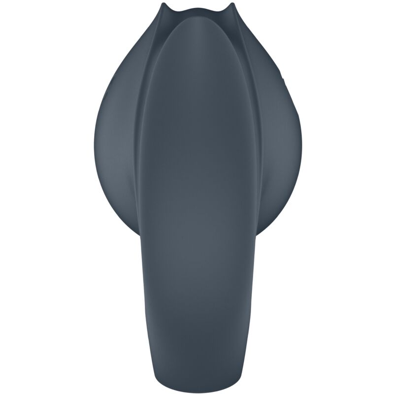SATISFYER - PERFECT PAIR 2 MULTIVIBRADOR 2 EN 1 ANILLO PARA PENE & ESTIMULADOR DE DEDO GRIS - Imagen 5