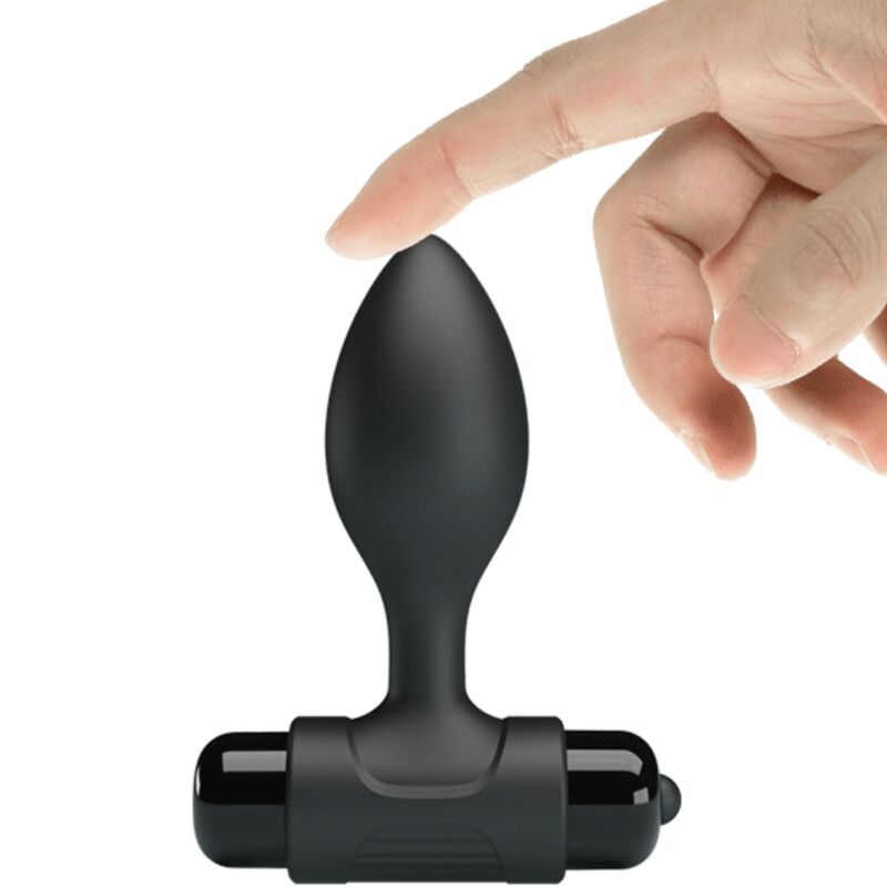 PRETTY LOVE - VIBRA BUTT PLUG ANAL 10 VIBRACIONES NEGRO - Imagen 5