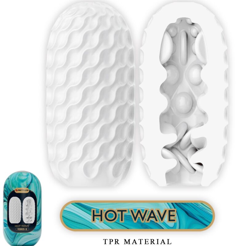 PRETTY LOVE - VENUS X 15 MASTURBADORES MASCULINOS SILICONA BLANCO - Imagen 4