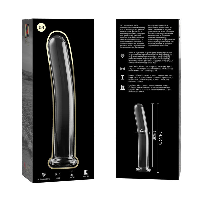 NEBULA SERIES BY IBIZA - MODELO 8 DILDO CRISTAL TRANSPARENTE 14.5 CM -O- 2 CM - Imagen 7