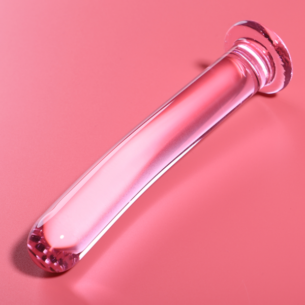 NEBULA SERIES BY IBIZA - MODELO 9 DILDO CRISTAL TRANSPARENTE 15.5 CM -O- 2.5 CM - TALLA 1, ROSA