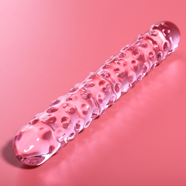 NEBULA SERIES BY IBIZA - MODELO 15 DILDO CRISTAL TRANSPARENTE 18.5 CM -O- 3 CM - TALLA 1, ROSA