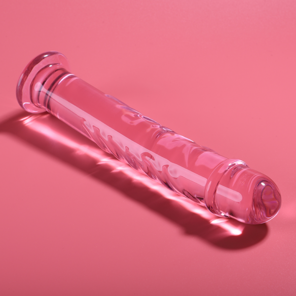 NEBULA SERIES BY IBIZA - MODELO 16 DILDO CRISTAL TRANSPARENTE 18.5 CM -O- 3 CM - TALLA 1, ROSA