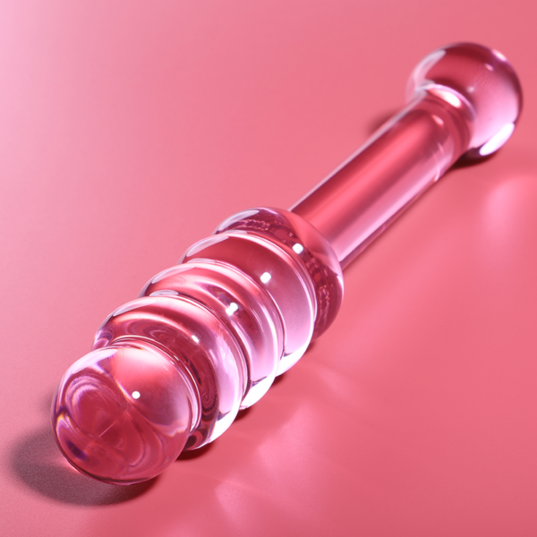NEBULA SERIES BY IBIZA - MODELO 20 DILDO CRISTAL TRANSPARENTE 20.5 CM -O- 3 CM - TALLA 1, ROSA