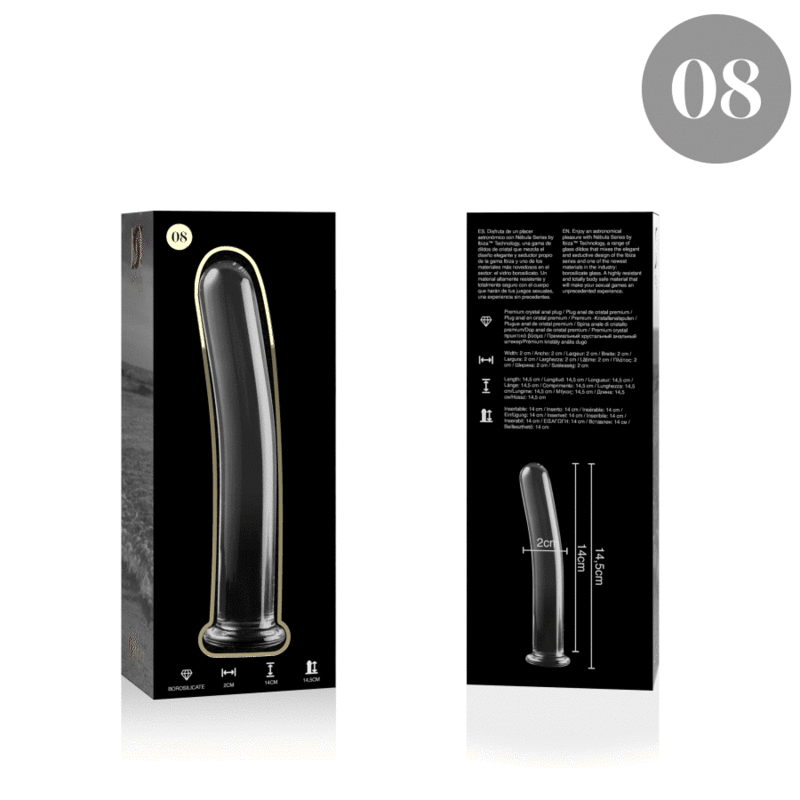NEBULA SERIES BY IBIZA - MODELO 8 DILDO CRISTAL TRANSPARENTE 14.5 CM -O- 2 CM - Imagen 5