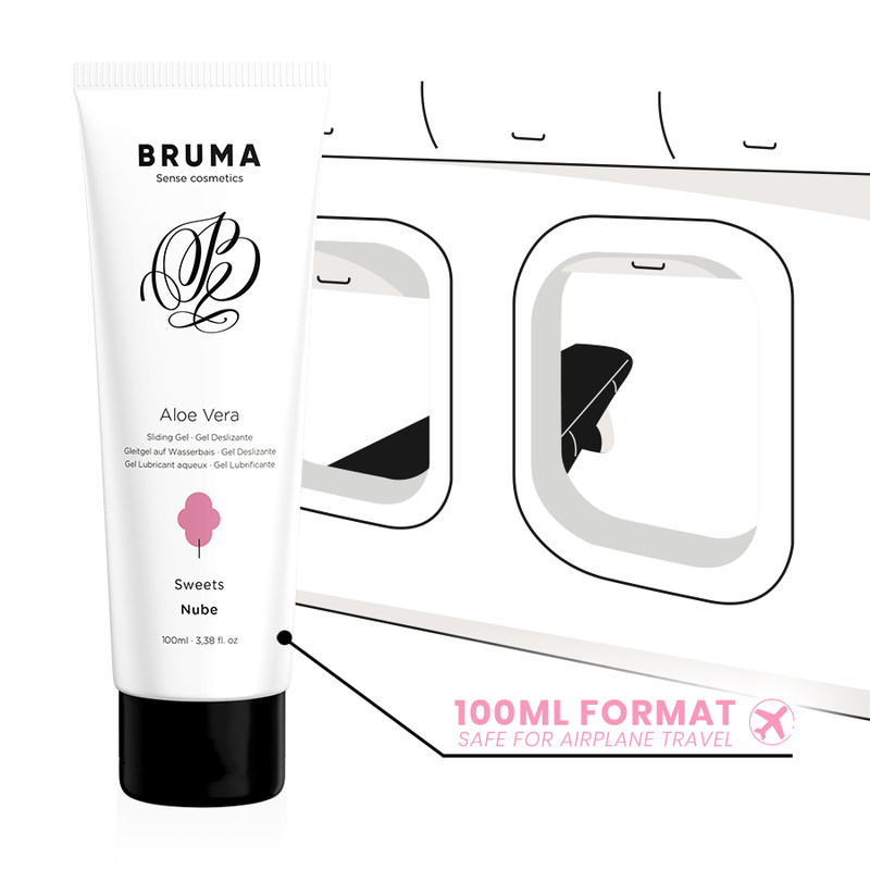 BRUMA - GEL DESLIZANTE CON ALOE VERA SABOR A NUBE 100 ML - Imagen 4
