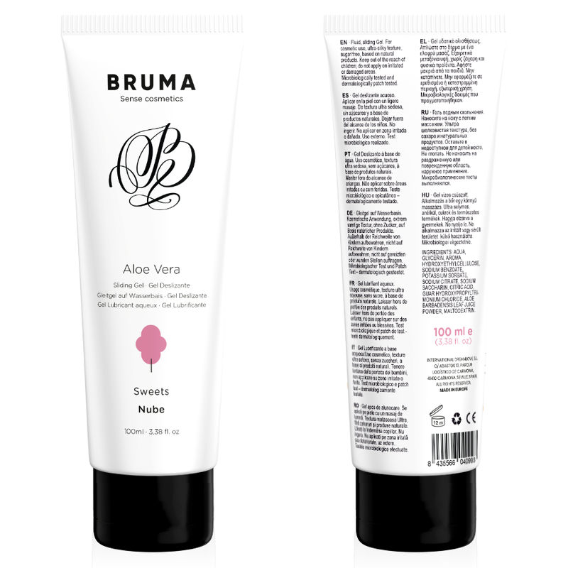 BRUMA - GEL DESLIZANTE CON ALOE VERA SABOR A NUBE 100 ML - Imagen 7
