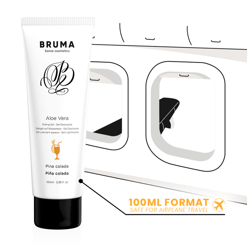 BRUMA - GEL DESLIZANTE CON ALOE VERA SABOR A PIÑA COLADA 100 ML - Imagen 4