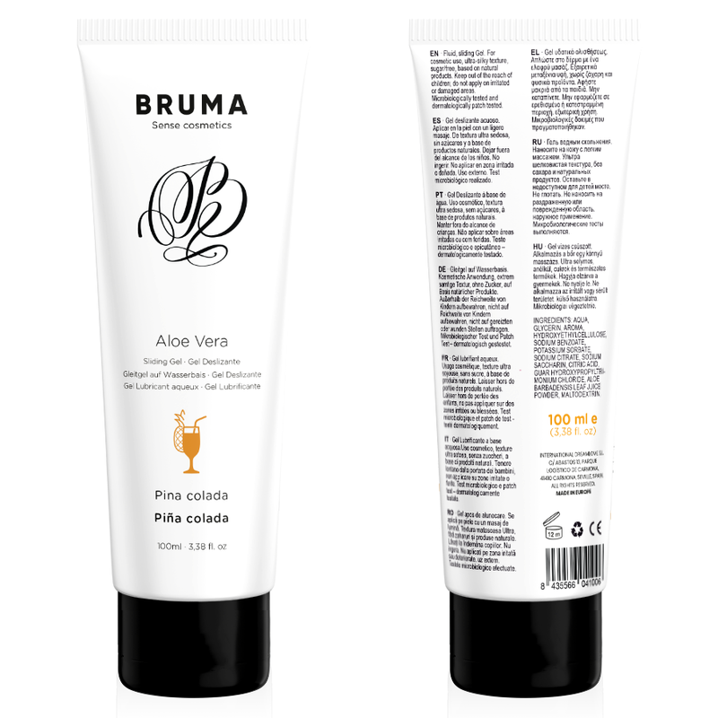 BRUMA - GEL DESLIZANTE CON ALOE VERA SABOR A PIÑA COLADA 100 ML - Imagen 7