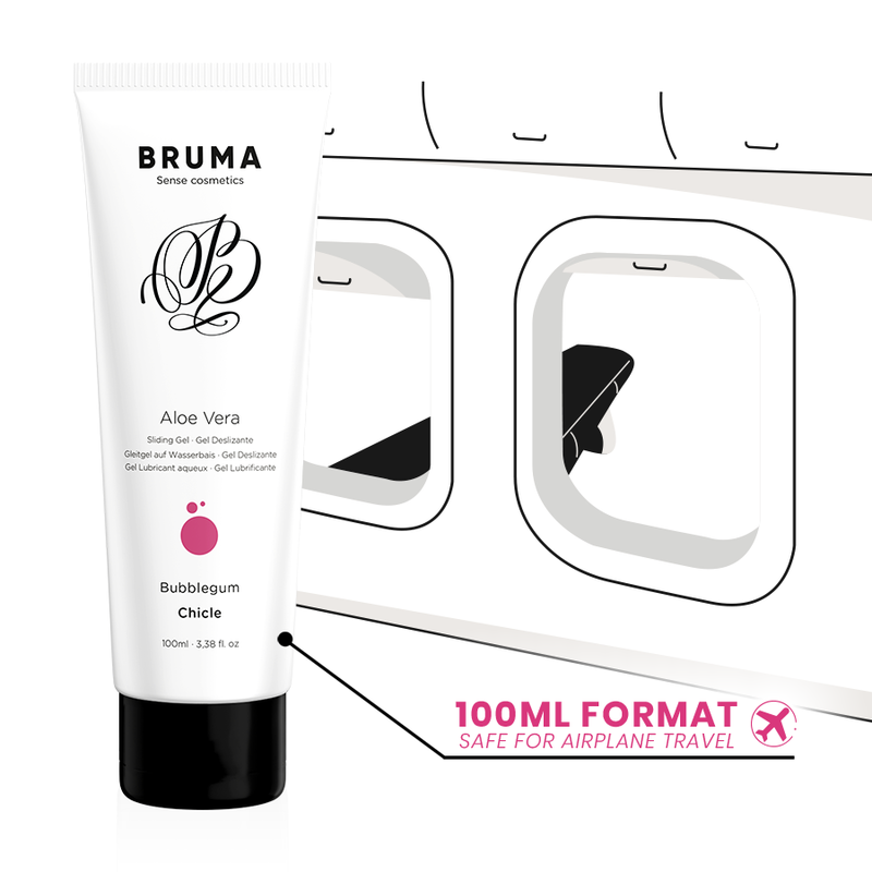 BRUMA - GEL DESLIZANTE CON ALOE VERA SABOR A CHICLE 100 ML - Imagen 4