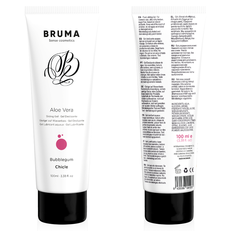 BRUMA - GEL DESLIZANTE CON ALOE VERA SABOR A CHICLE 100 ML - Imagen 6