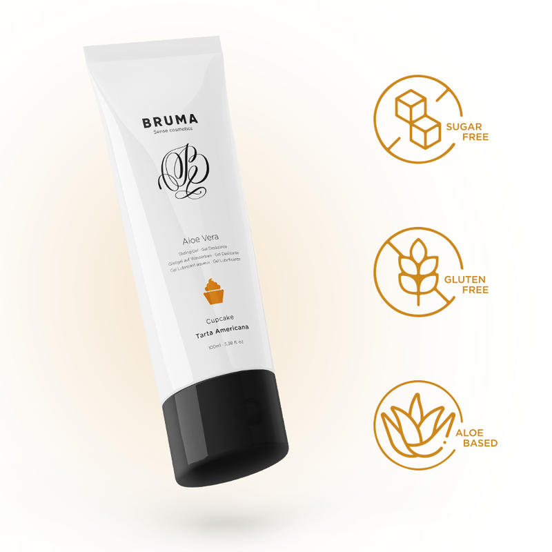 BRUMA - GEL DESLIZANTE CON ALOE VERA SABOR A TARTA AMERICANA 100 ML - Imagen 3