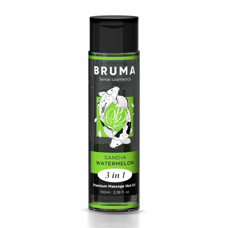 BRUMA - ACEITE DE MASAJE PREMIUM EFECTO CALOR SABOR SANDÍA 3 EN 1 - 100 ML - Imagen 3