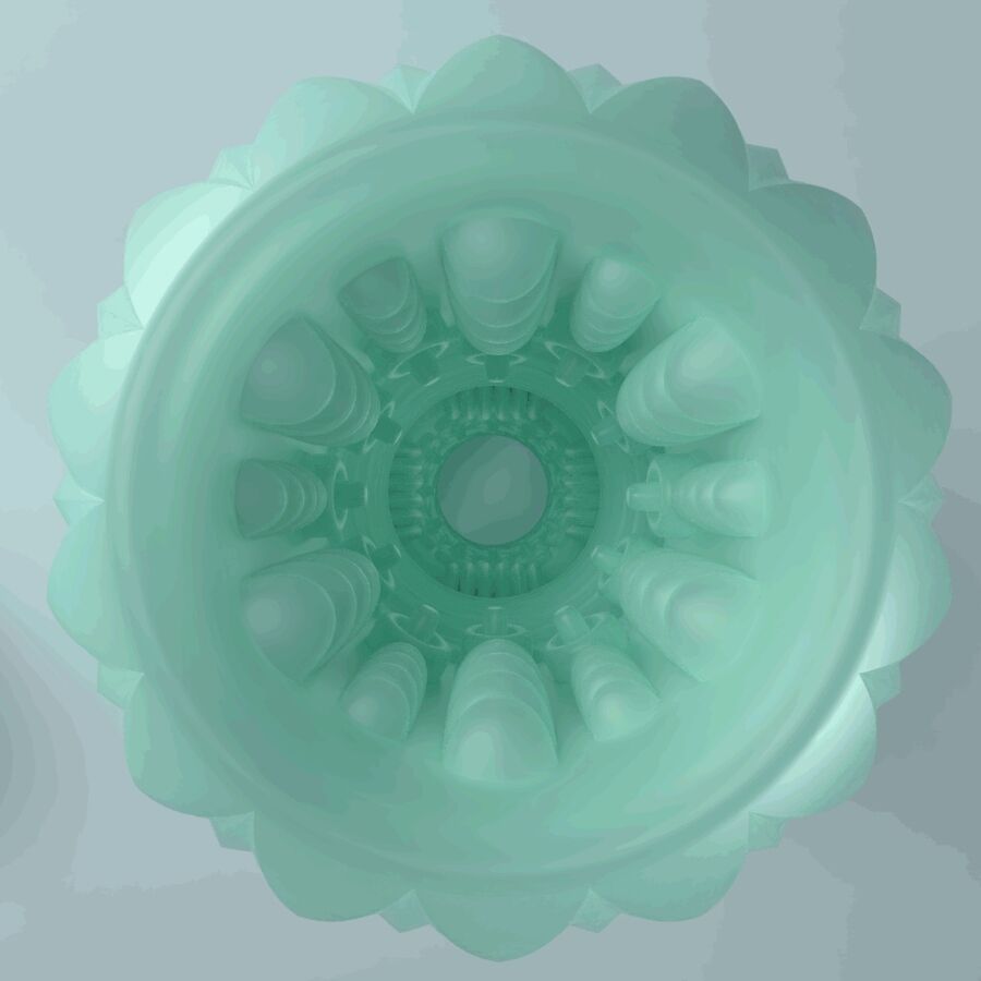 PRETTY LOVE - ATHENA ALICE MASTURBADOR MASCULINO TURQUESA - Imagen 4