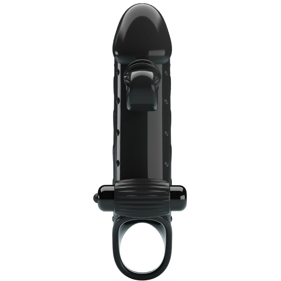 ROMANCE - FUNDA PARA PENE CON VIBRACIÓN NEGRO - Imagen 3