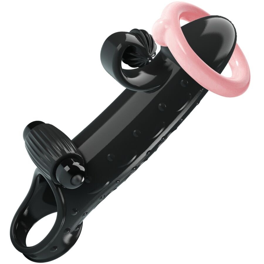 ROMANCE - FUNDA PARA PENE CON VIBRACIÓN NEGRO - Imagen 6