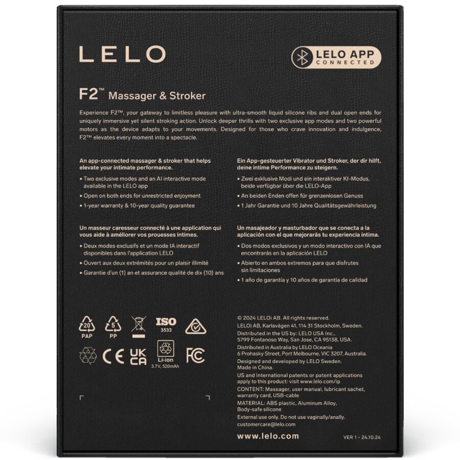 LELO - F2S ? TEAL MASTURBADOR MASCULINO ROJO - Imagen 12