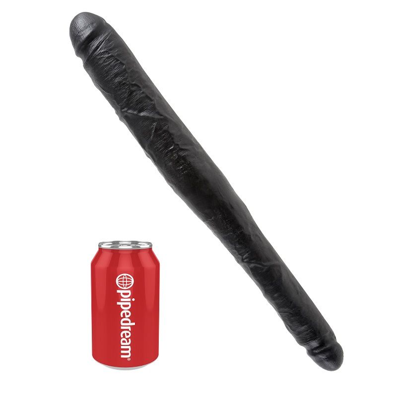 KING COCK DILDO DOBLE NEGRO 40.6 CM - Imagen 4