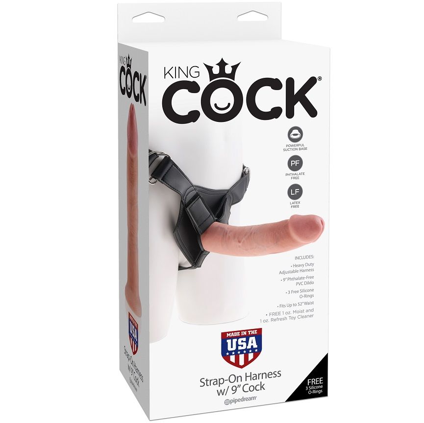 KING COCK - HARNESS CON PENE REALÍSTICO NATURAL 22.9 CM - Imagen 5