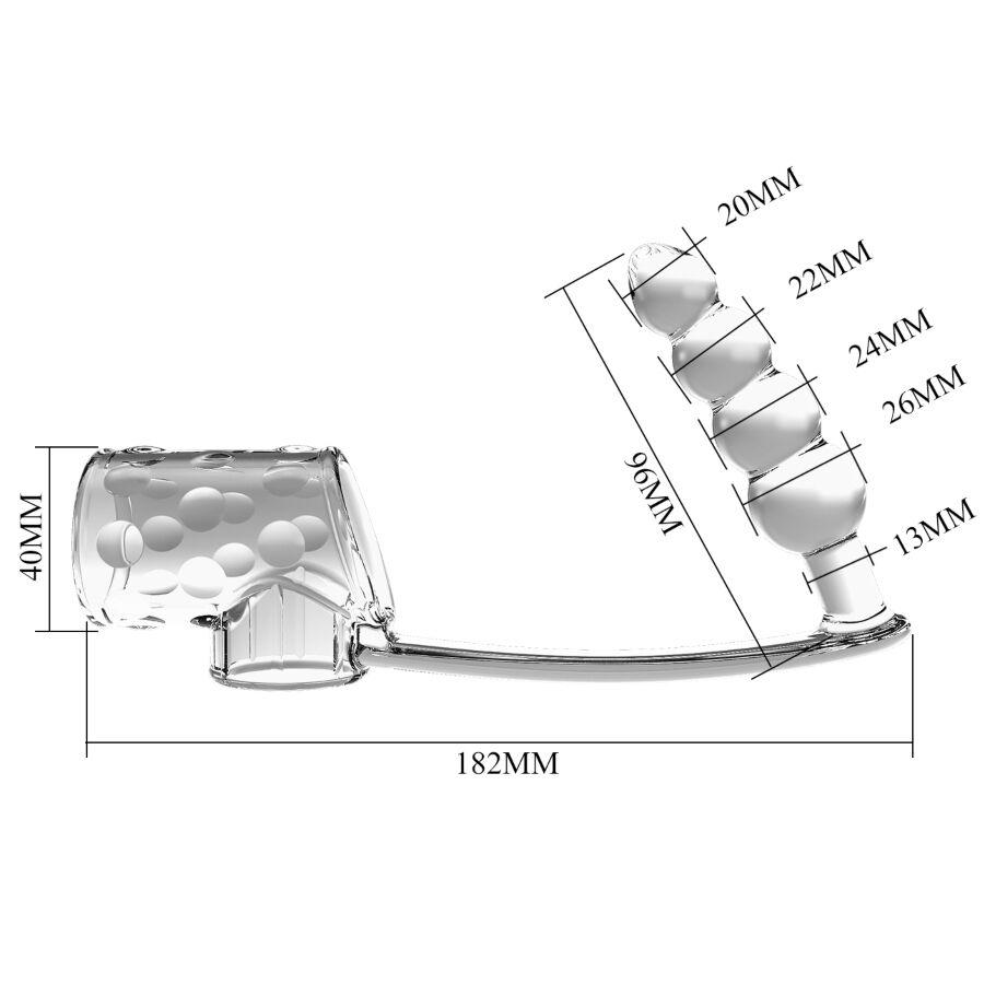 PRETTY LOVE - FUNDA PARA PENE CON PLUG ANAL TRANSPARENTE - Imagen 6