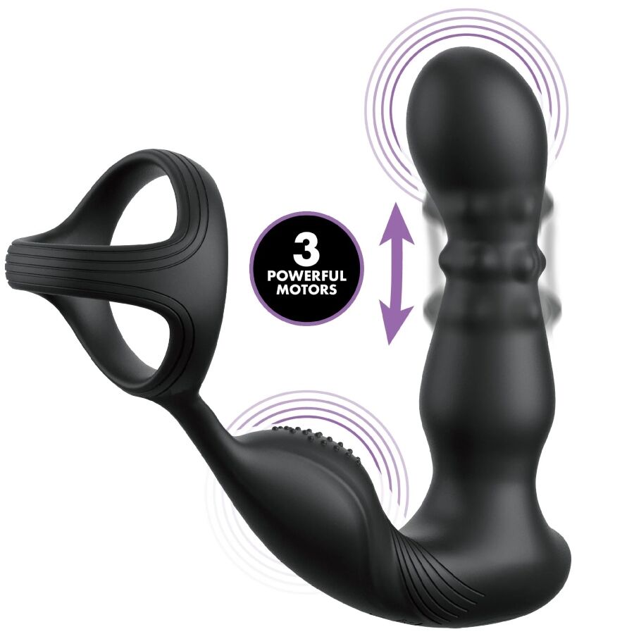 ANAL FANTASY ELITE COLLECTION - ANILLO Y MASAJEADOR ANAL VIBRADOR CON CONTROL REMOTO - Imagen 3
