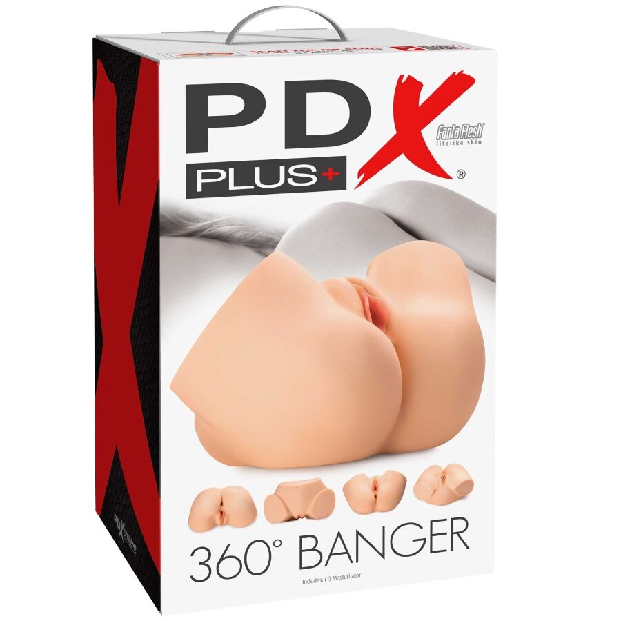 PDX PLUS - 360 BANGER MASTURBADOR ANO Y VAGINA REALÍSTICOS - Imagen 8
