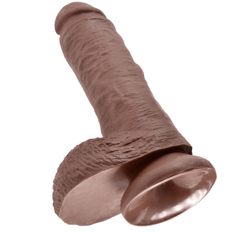 KING COCK - 8" PENE REALÍSTICO MARRÓN 20.3 CM - Imagen 6