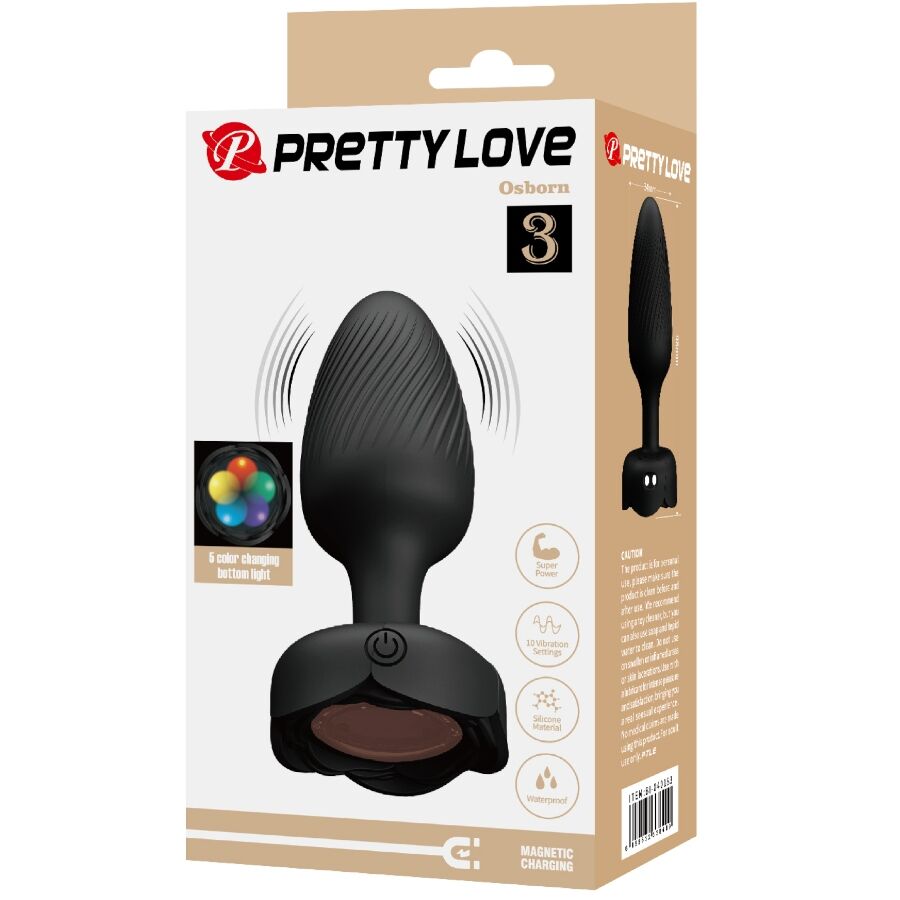 PRETTY LOVE - OSBORN PLUG ANAL CON LUZ LED 9.8 CM - Imagen 10
