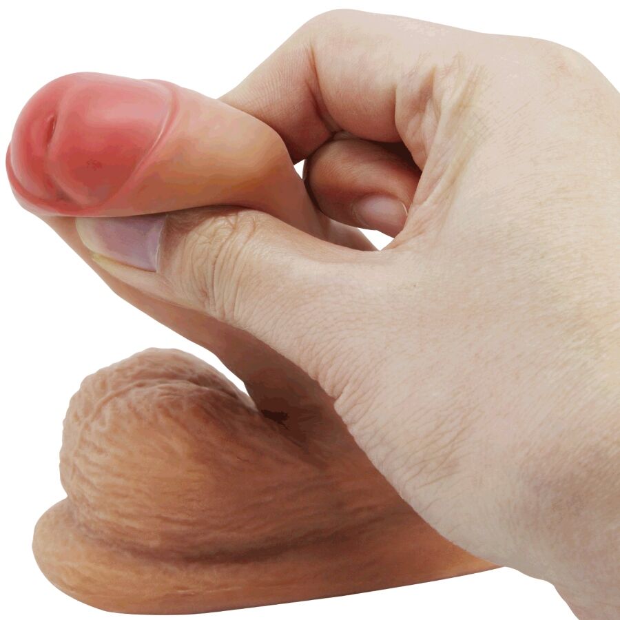 PRETTY LOVE - WARNELL DILDO ULTRA REALÍSTICO Y ELÁSTICO 9.5 CM MULATO - Imagen 7