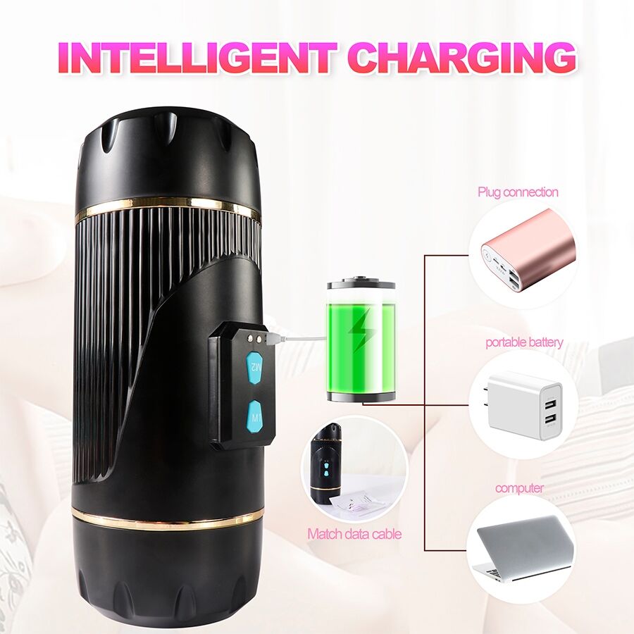 SHEQU - KAY MASTURBADOR DOBLE CON VIBRACIÓN DUAL BOCA Y VAGINA - Imagen 15