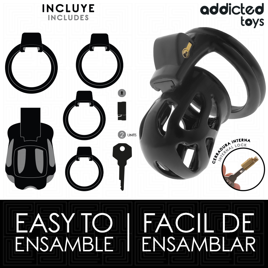 ADDICTED TOYS LOCKED - SILENT KEEP JAULA PARA PENE 7,5 CM - Imagen 5
