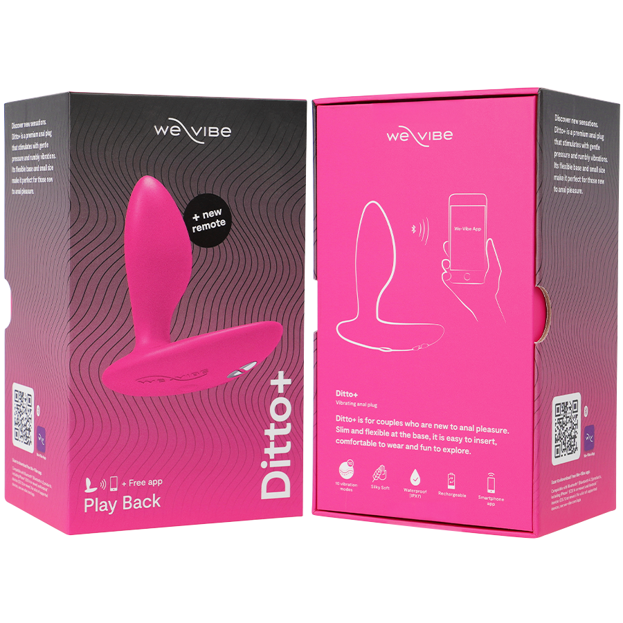 WE-VIBE - DITTO+ PLUG ANAL VIBRADOR ROSA - Imagen 12