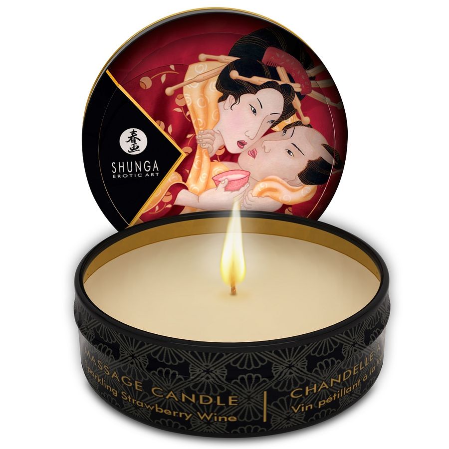 SHUNGA - MINI CARESS BY CANDLELIGHT DISPLAY VELAS MASAJE 24 UDS - Imagen 6