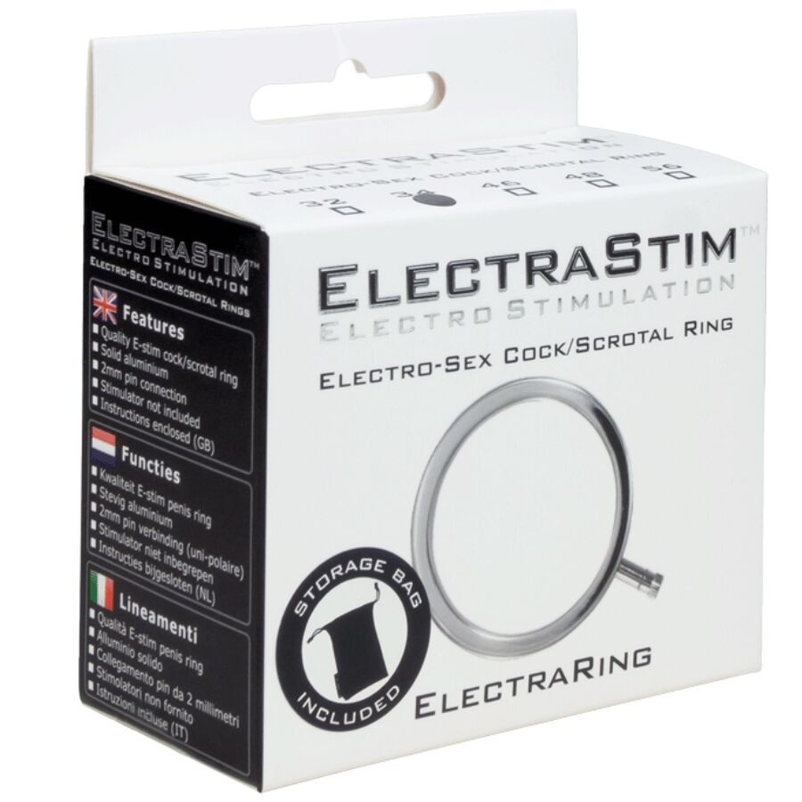 ELECTRASTIM - ELECTRARINGS ANILLO METÁLICO PARA EL PENE 32 MM - Imagen 4
