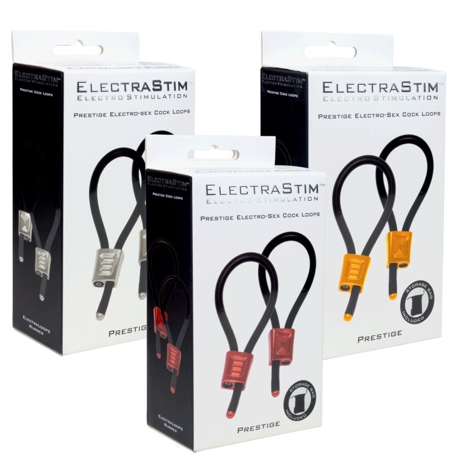 ELECTRASTIM - PRESTIGE ELECTRA LOOPS ANILLOS DE PENE AJUSTABLES ROJO - Imagen 5