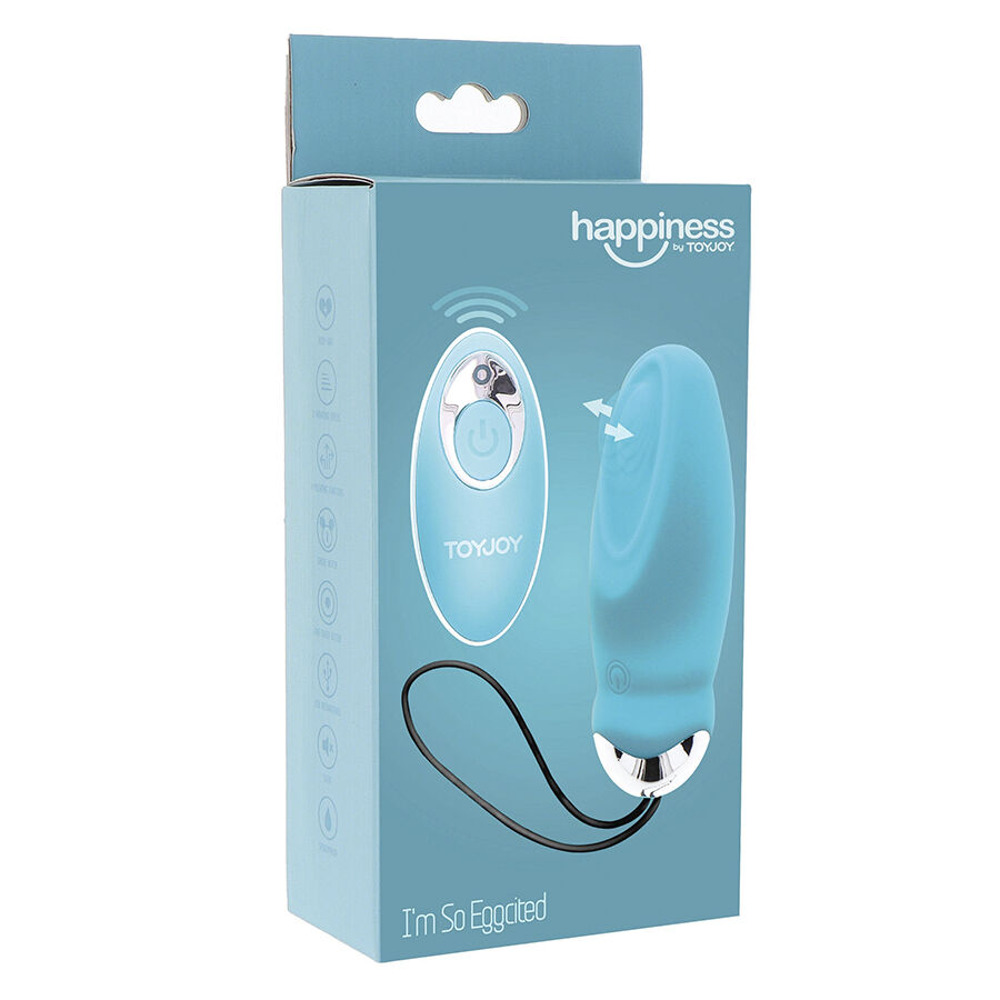 TOYJOY - HAPPINESS IM SO EGGCITED VIBRADOR CON CONTROL REMOTO AZUL - Imagen 8