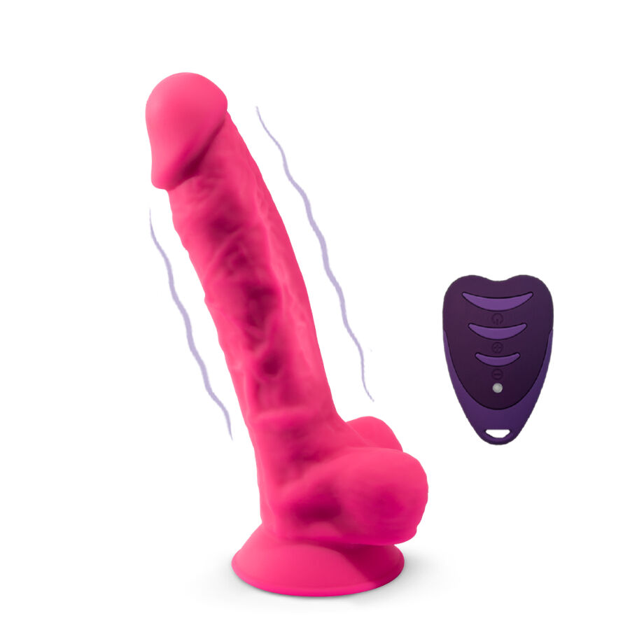 SILEXD - PENE REALÍSTICO MODELO 18 ROSA VIBRACIÓN + CONTROL REMOTO LRS - Imagen 5