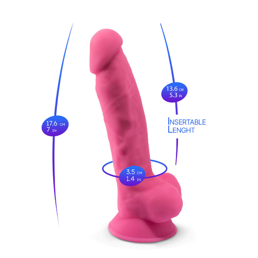SILEXD - PENE REALÍSTICO MODELO 7 ROSA BRILLO EN LA OSCURIDAD - Imagen 6