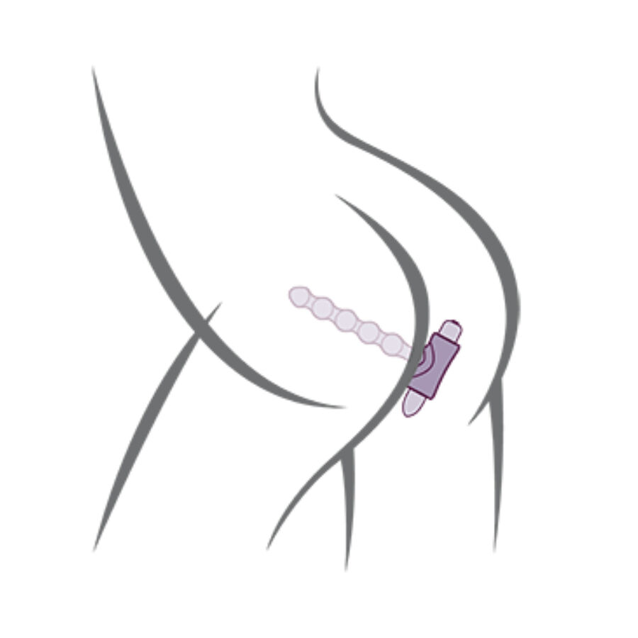 ROCKS- OFF - PETITE SENSATIONS PEARLS PLUG ANAL VIBRADOR NEGRO - Imagen 7